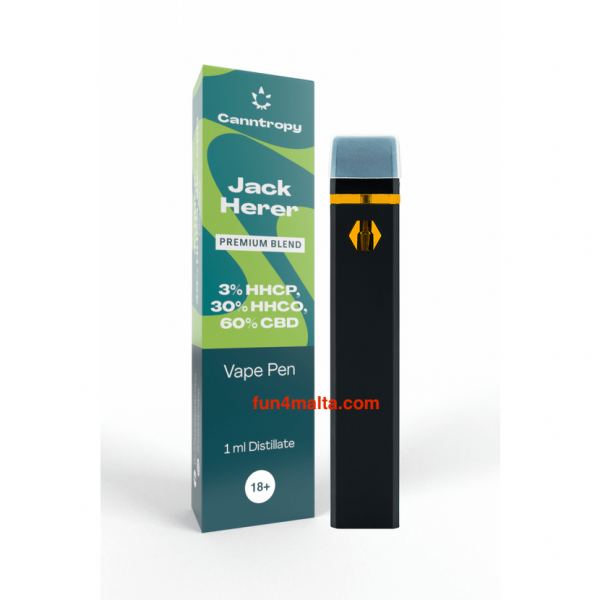 Canntropy HHC-P-O Blend Vape Pen Jack Herer, HHC-P 3 %, HHC-O 30 %, CBD 60 %